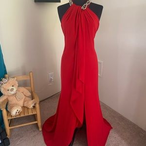 Red gown